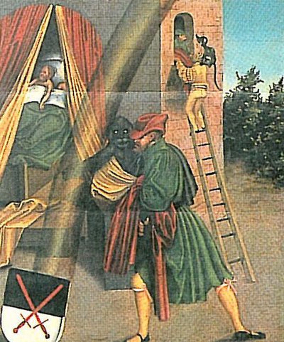 Il sesto comandamento (dettaglio) da Lucas Cranach the Elder